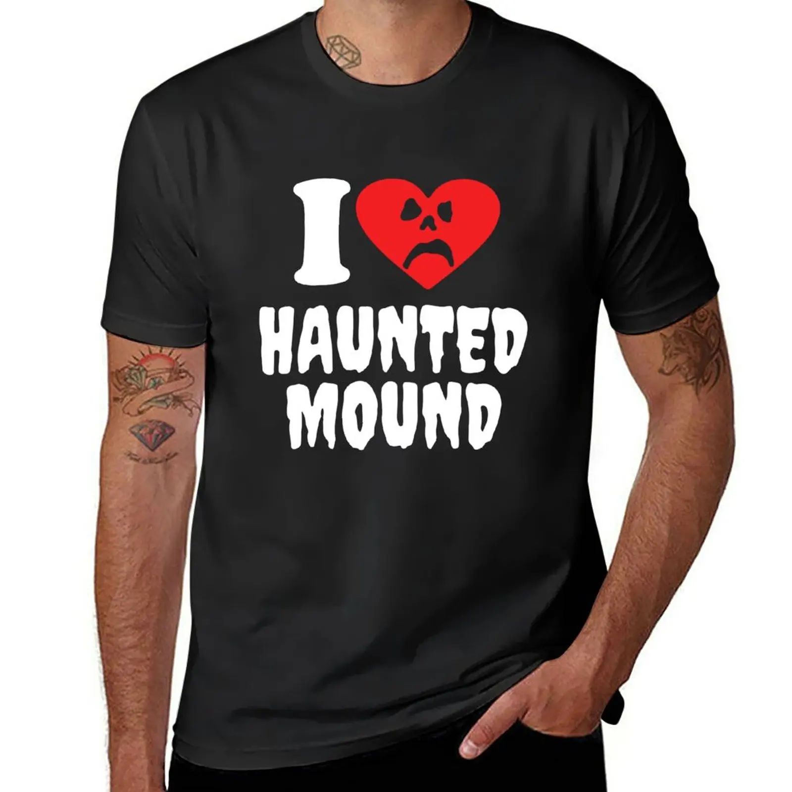 

New Haunted Mound Merch I Love Haunted Mound T-Shirt vintage t shirt Oversized t-shirt man clothes mens graphic t-shirts