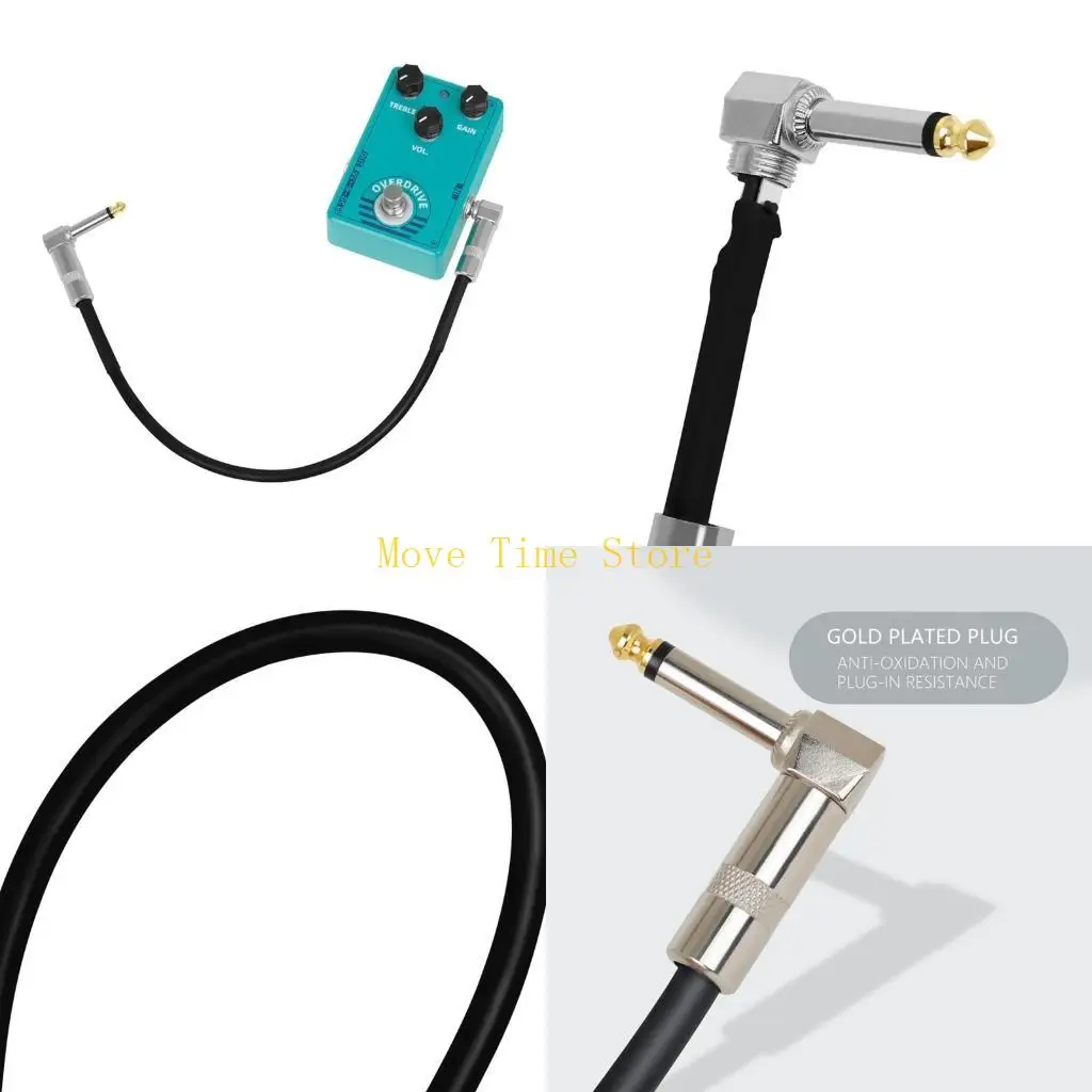 92ME Guitar Effects Connection Cable 6.35 Monoblock Effects Connection Cable Shielded Monoblock Cable 15cm/30cm/50cm