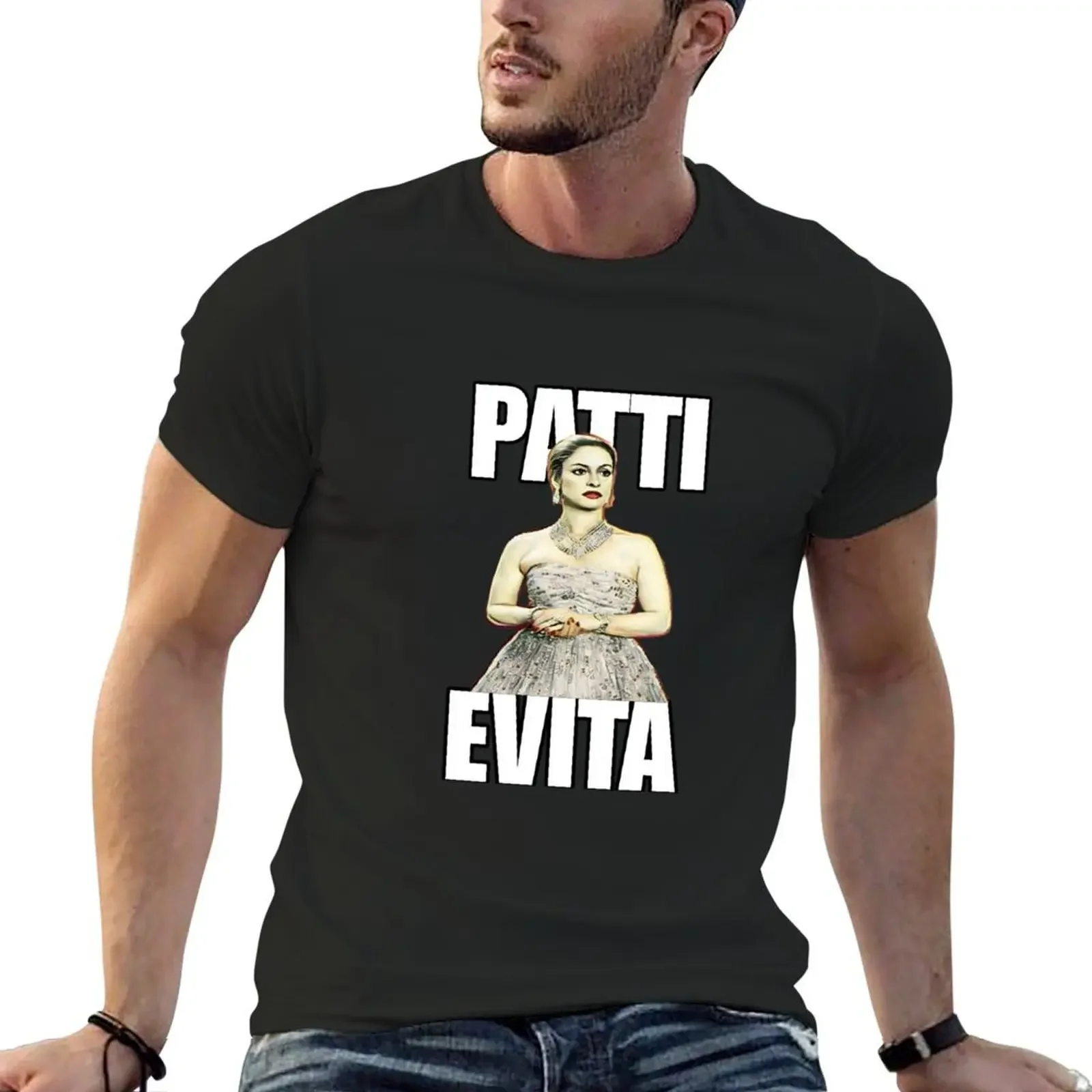 Patti Lupone as Evita - musical theatre T-Shirt oversized summer clothes sweat men graphic t shirts