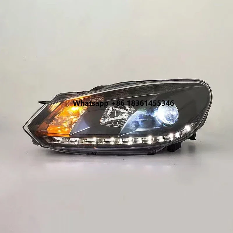 

For vw golf 6 LED Headlight assembly DRL daytime running light driving lamp halogen Car accessories