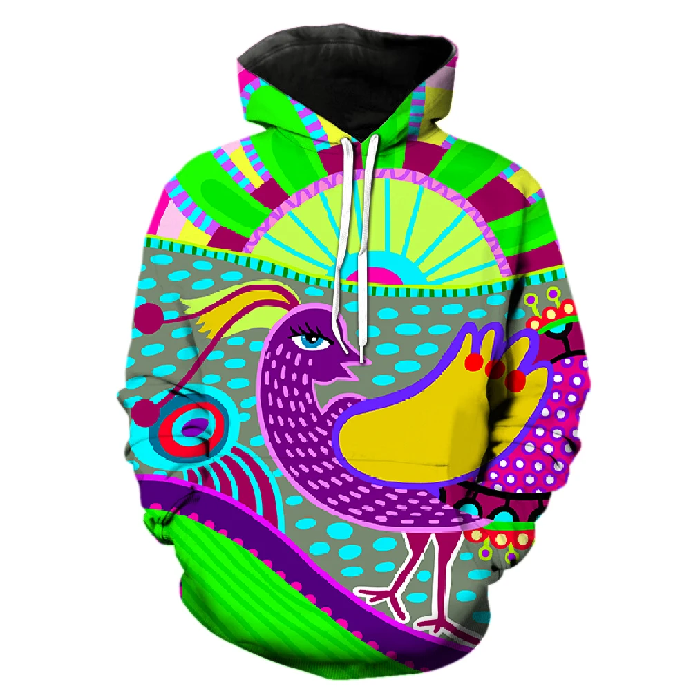 Abstract Art Graffiti Men's Hoodies Tops Fashion 3D Printed Sweatshirts With Hood Jackets Oversized Casual Streetwear Spring