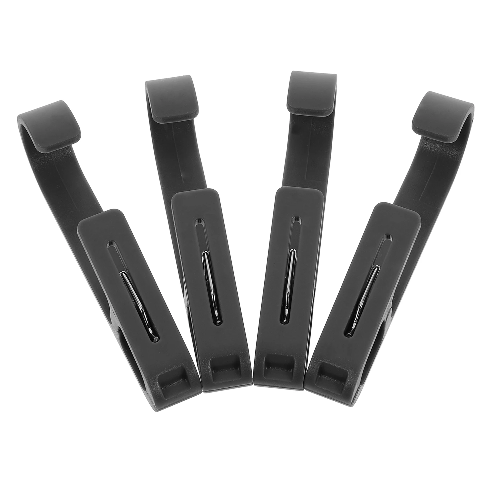 

4pcs Plastic Clothes Hangers with Clips for Sock Towel Laundry Shower Hooks Heavy Duty Abs Closet Organizers