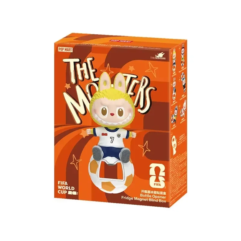 

POP MART Labubu Monsters FIFA Series Mystery Blind Box - Bottle Opener Fridge Magnet Genuine Toy Ornament for Collectors