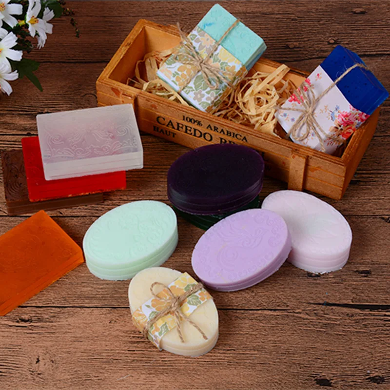 6 Cavity Rectangle Oval Silicone Soap Mold Handmade Soap Making Craft for Home Bathroom Soap Forms