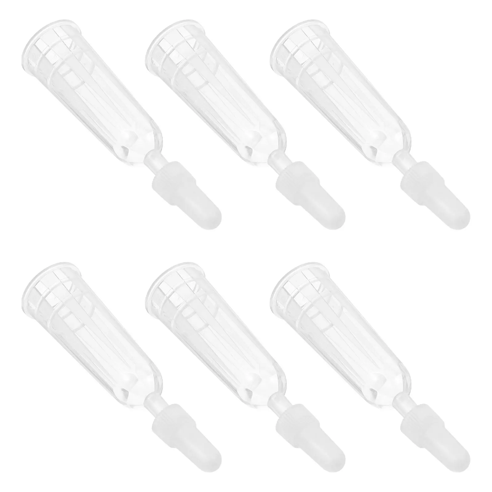 

6pcs Ampoule Accessories Tips Transparent TPE Liquid Dispensing Caps Shunt Replacement Bottles Accessories
