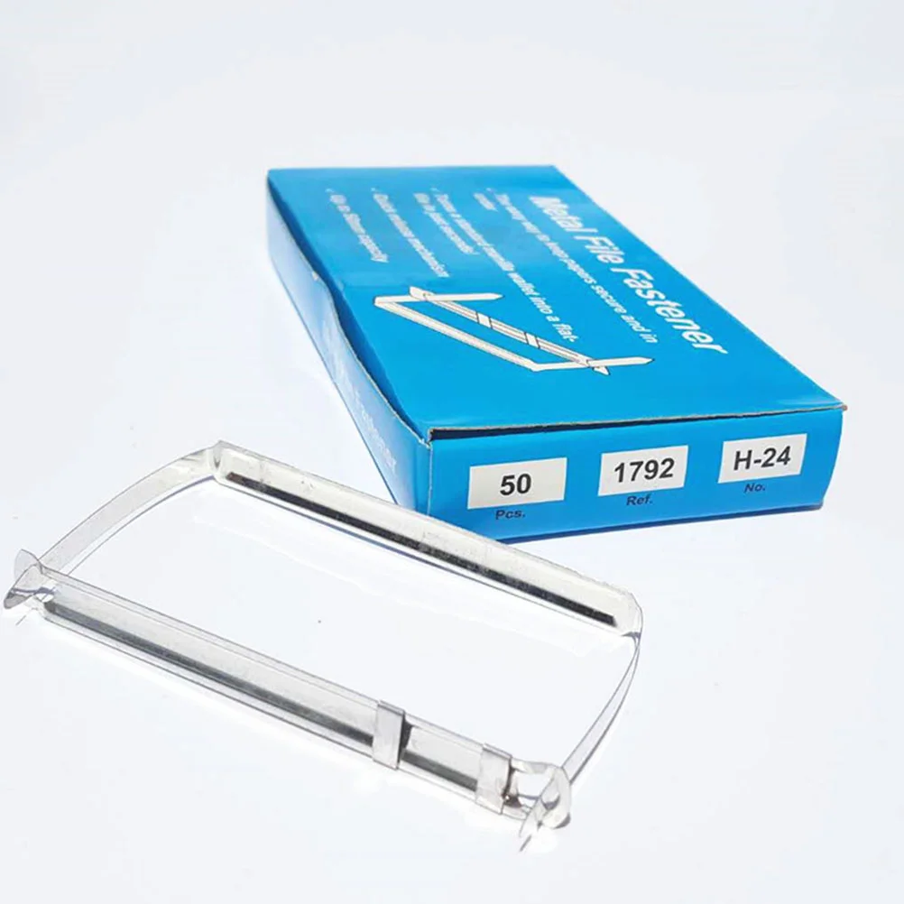 100 Pcs Metal Bookbinding Clips Safe Smooth Ergonomic Design Easy Install Stationery Paper Fasteners Small