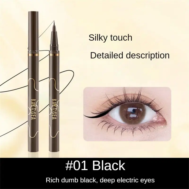 1 ~ 6 Stück glatte Wasser entladung schlanke flüssige Eyeliner Antifouling-Formel genaue und glatte Anwendung flüssiger Eyeliner-Stift