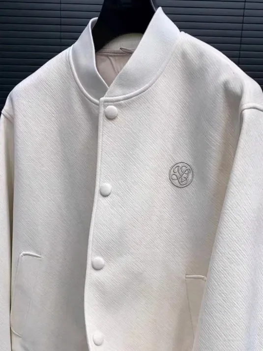 

High Quali Men's Baseball Collar Jaet Autumn Faionable Sli Trendy Comfortable Slim Fit Antibacterial Chinese Brand