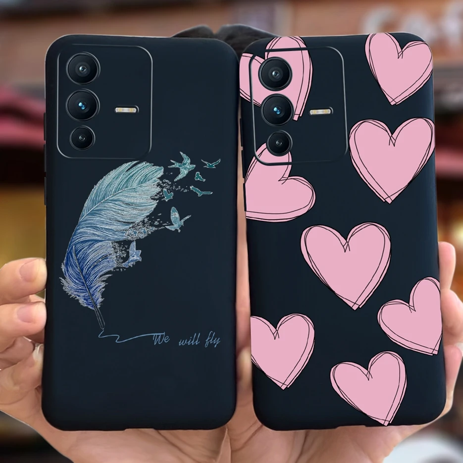 For Vivo V23 5G Case V2130 Cute Cartoon Girls Cover Silicone Soft TPU Phone Case For Vivo V23 Pro V2132 Back Cover VivoV23 Coque