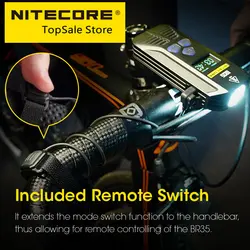 NITECORE BR35 1800 Lumen Bicycle Flashlight Strong Front Light Near Far Double Beam Riding  USB Charge with 6800mAh Battery