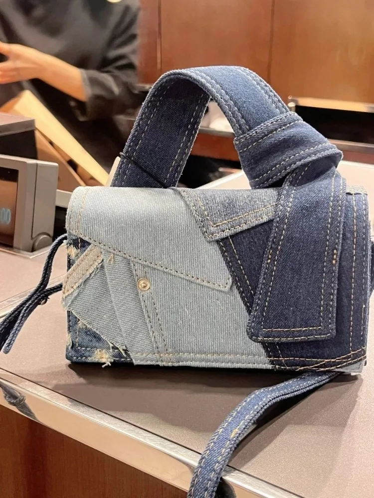 

Original Designer Brand 가방 Denim Patchwork Crossbody Casual Shoulder Bag New Handbag for Women Hot Selling