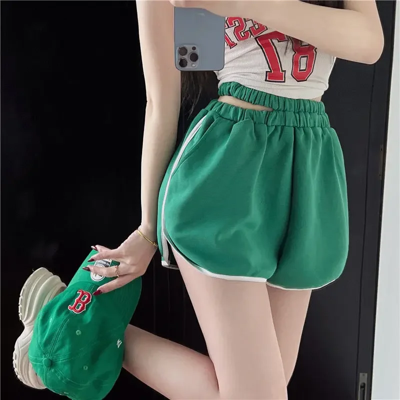 

Sport Running Female Short Pants Sports Women's Shorts Gym Fitness Home Jorts Wholesale Classic Elasticty Kpop Harajuku Fashion