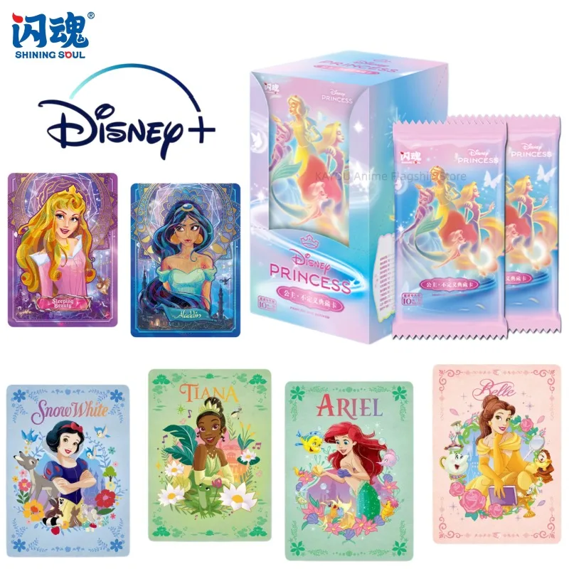 Shining Soul Disney Card Princess Does Not Define 1th Anime Cartoon Collection Card Genuine Toy Ornaments Children Holiday Gifts