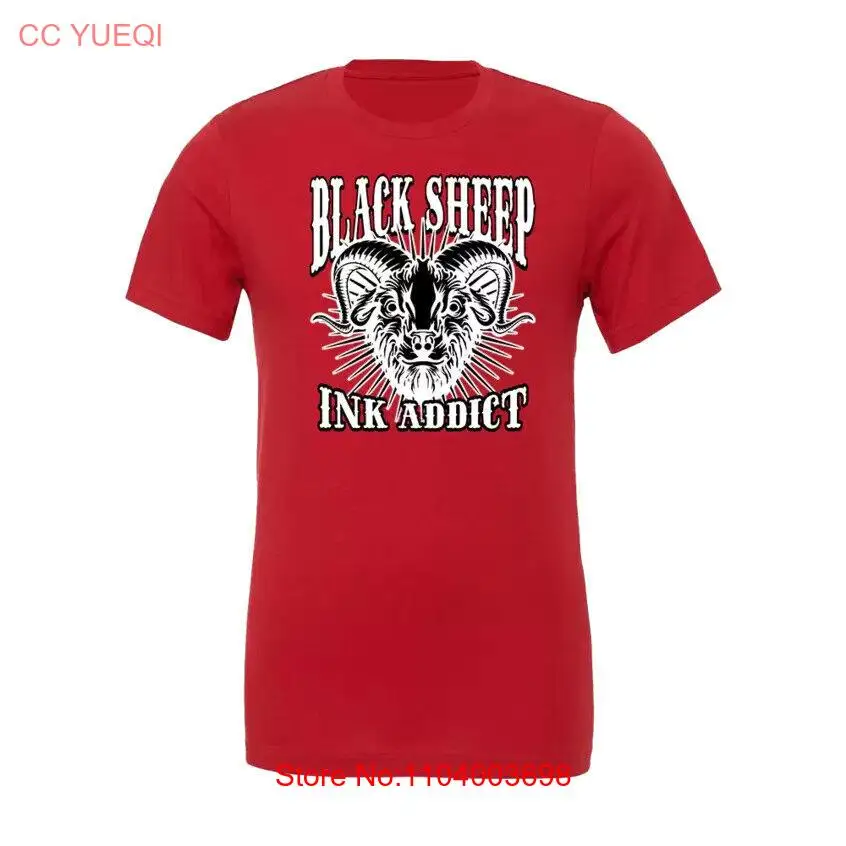 NEW InkAddict BLACK SHEEP 2 Tee Shirt RED SMALL-4XLARGE TATTOO LIMITED EDITION