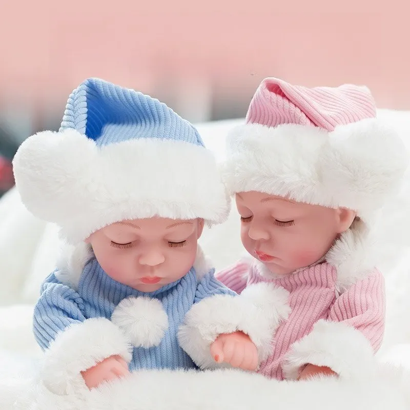 30cm reborn doll, life-like baby doll, fashionable dress-up doll, silicone baby doll