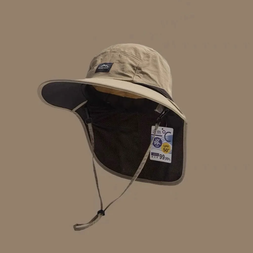 

Outdoor sun protection and shade hat for men and women, suitable for summer, protecting the neck, preventing ultraviolet rays, fisherman hat for family use, camping hood, cap for children