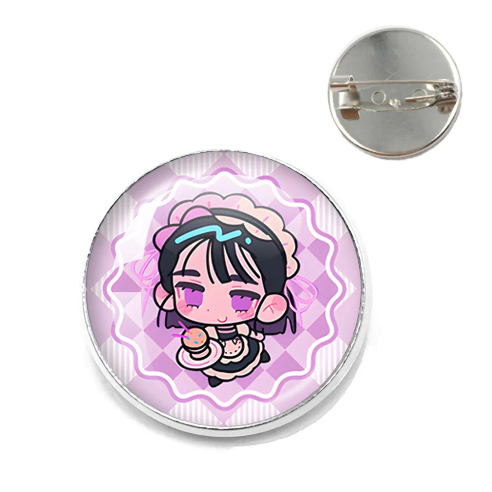 Anime ALIEN STAGE Mizi Sua Till Ivan Hyuna Luka Glass Badge Handmade Brooche for Backpack Clothes Decoration Lapel Pin Part2