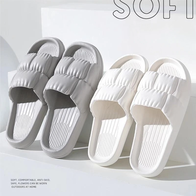 Women\'s slippers Four Seasons summer couple slippers female Home EVA sandals slippers beach sandals flip-flops hotel slippers