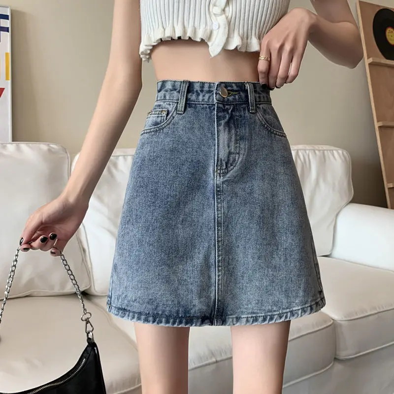 

Skirts Womens Poplin Stripe Dot Pastel Multicolour Candy Colorblock Spring Summer Kawaii All Match Youth Girls Outfits Trendy