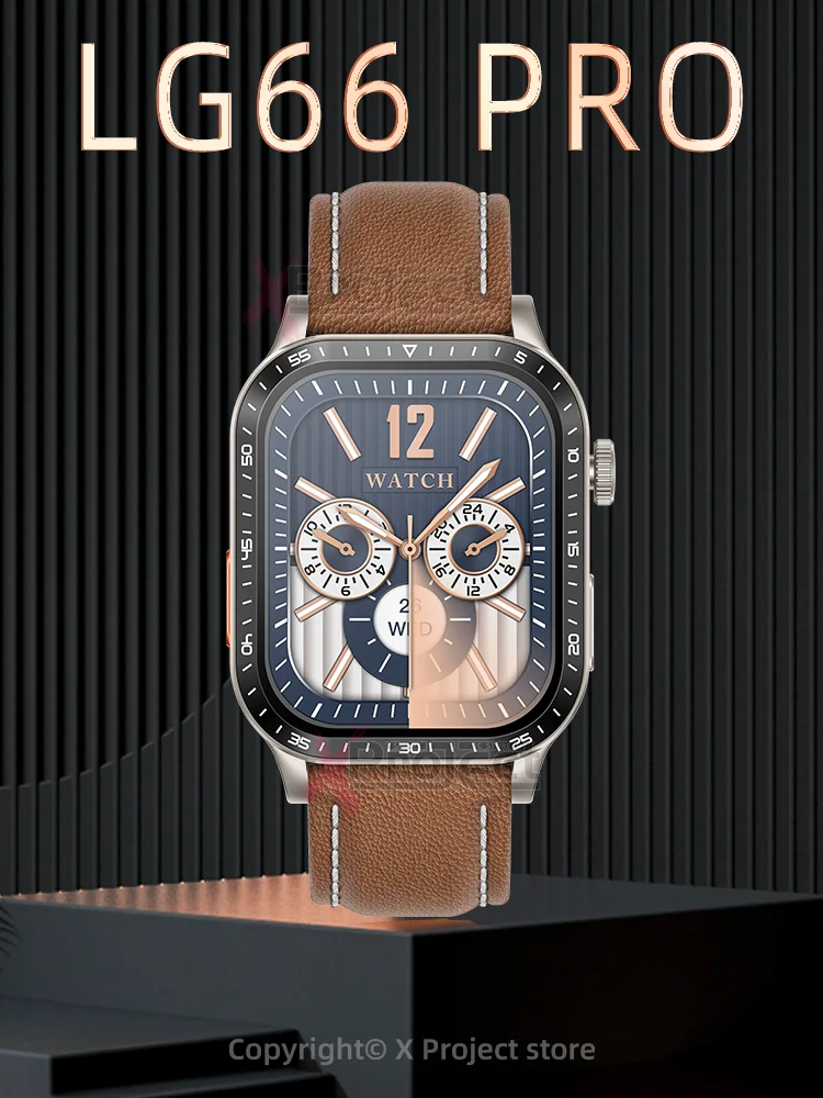 Смарт-часы LG66 PRO, 2024 дюйма, с компасом, Bluetooth