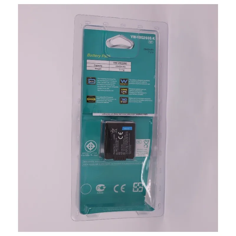 VBG260 Battery 2640mAh Full Decode for Sony HDR-CX680 CX675 CX450 CX900 PXW-Z90 FDR-AX60 AX700 H258GK DX1GK Camcorder