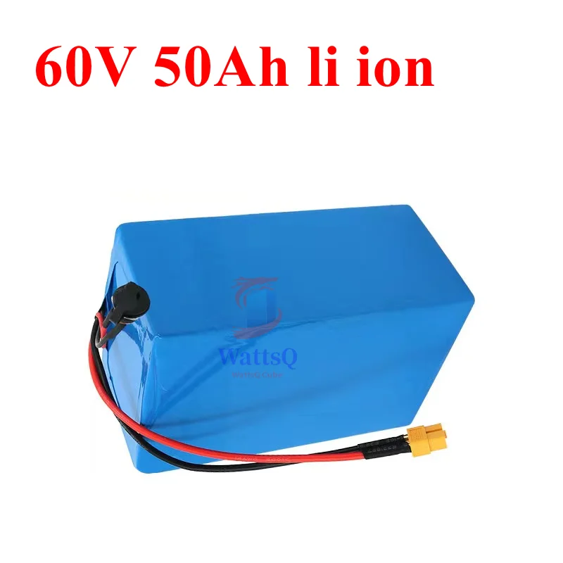 Lithium 60V 50Ah li ion battery pack with BMS for 4800w welectric scooter power supply motorcycle energy storage +5A charger