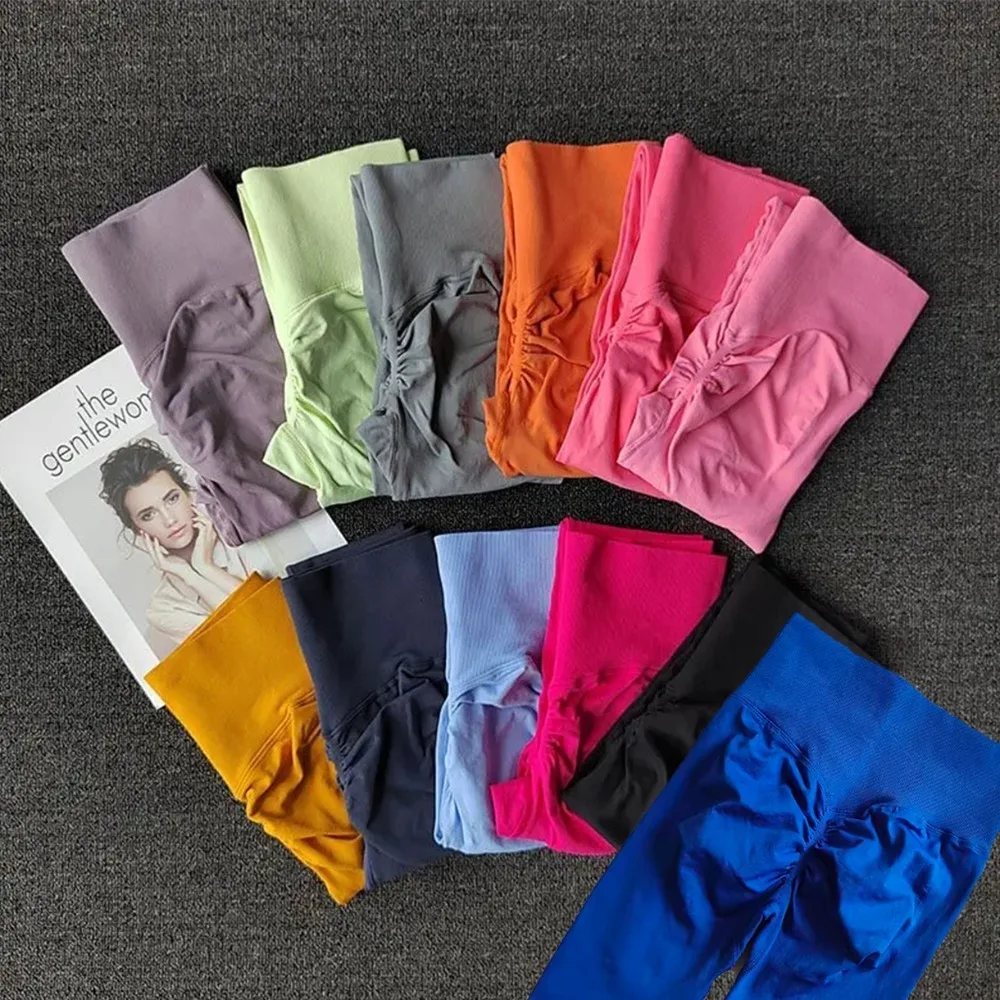 

WOMEN NEW Seamless Sport Yoga High Waist Pants Leggings Sport See Through Yoga Gym Running Quick Dry Pants Scrunch Butt Pants