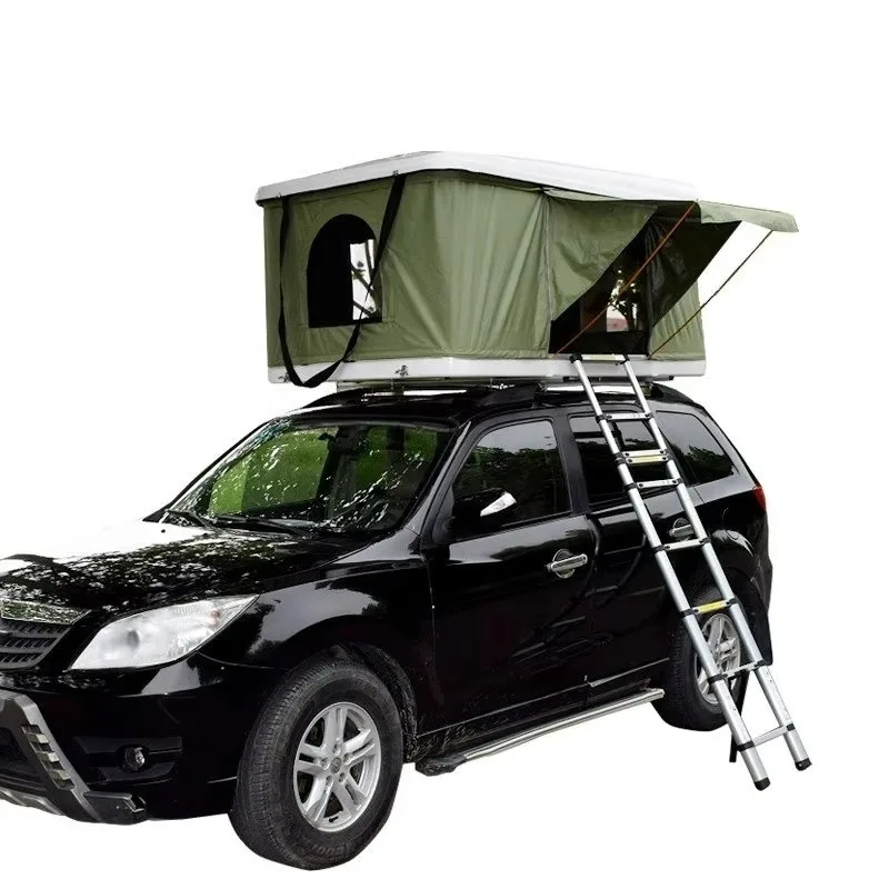Roof Hard Shell Fiberglass Awning 4x4 SUV Roof with Awning Roof Tent