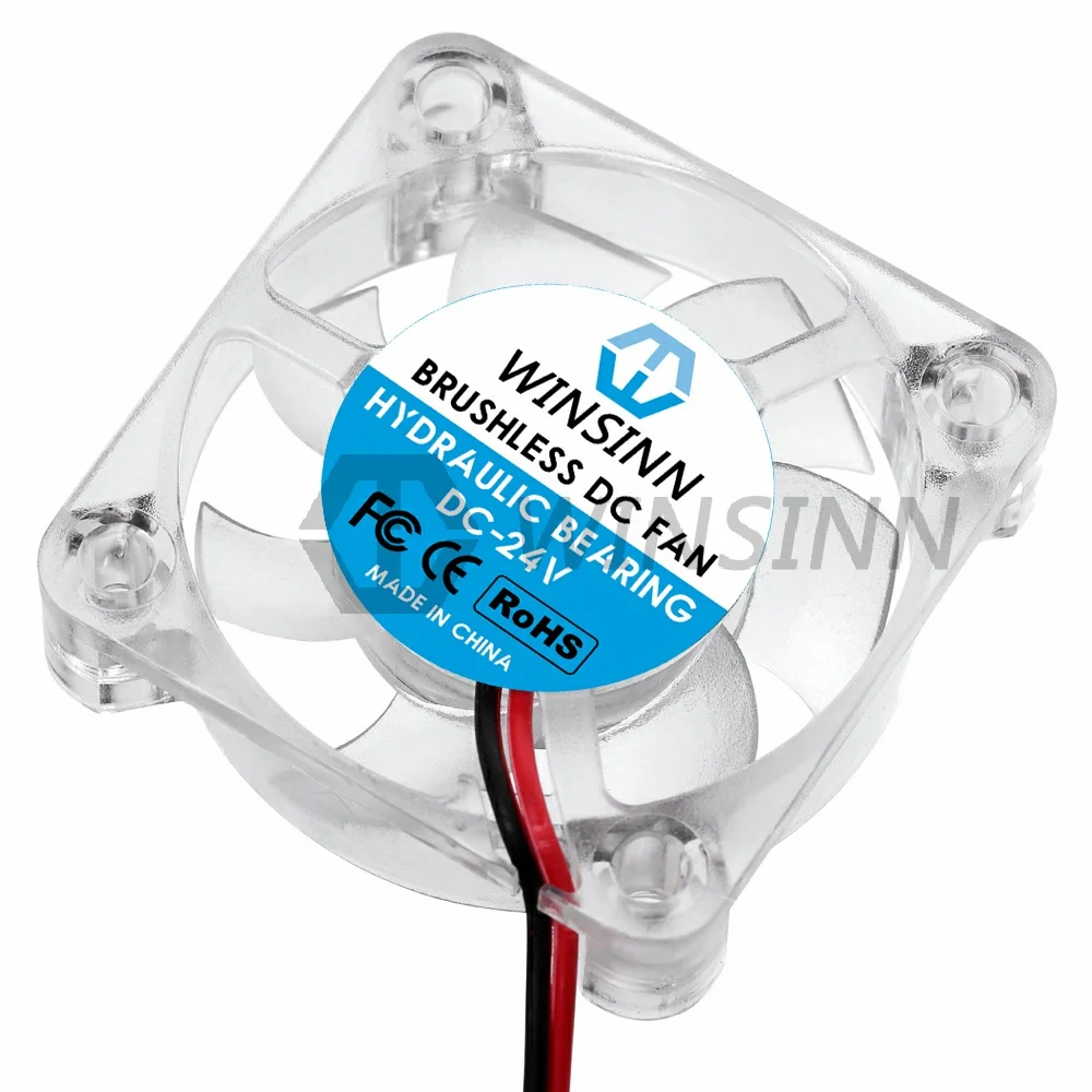 WINSINN 4010 40mm RGB Fan Color Led DC 5V 12V 24V Hydraulic Bearing Brushless Cooling 40x10mm 2PIN