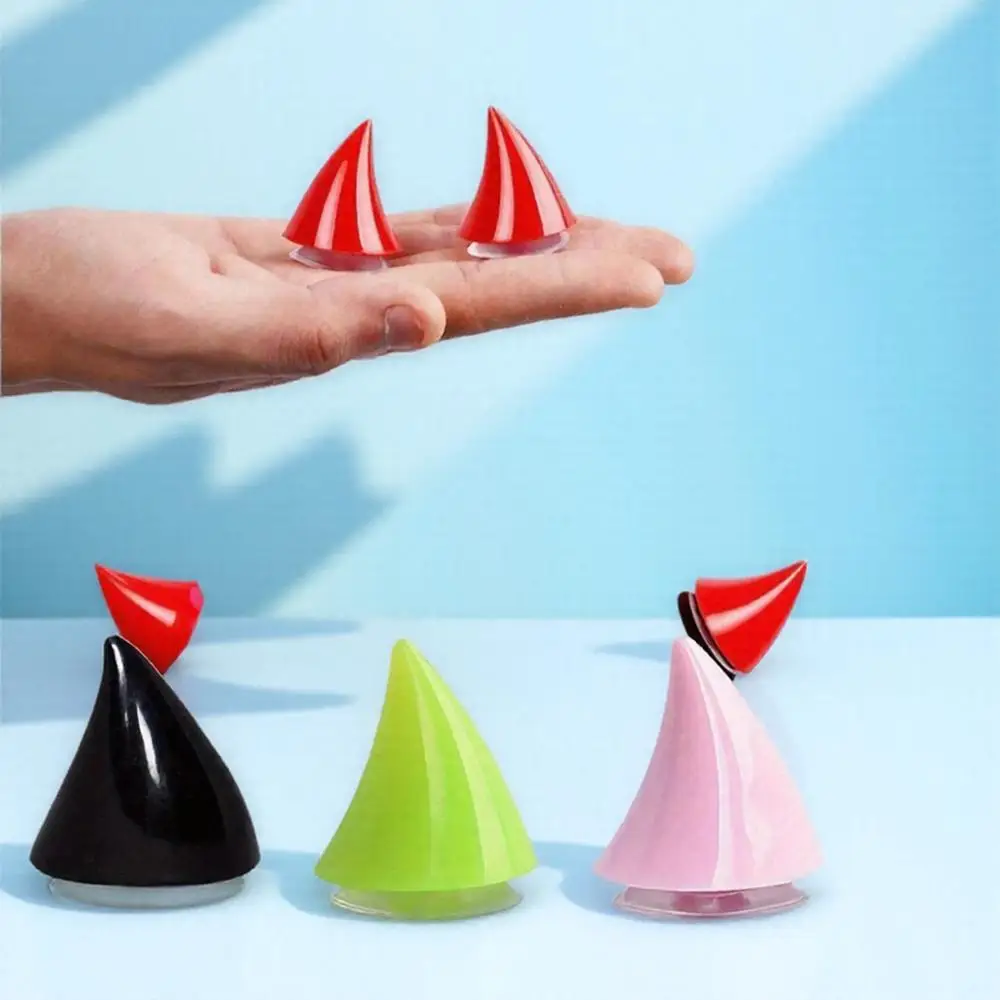 

Devil Horns Silicone Suction Cup Decor for Motorcycle Helmets - Easy to Install Fun Accessory for Biking and Riding Enthusiasts