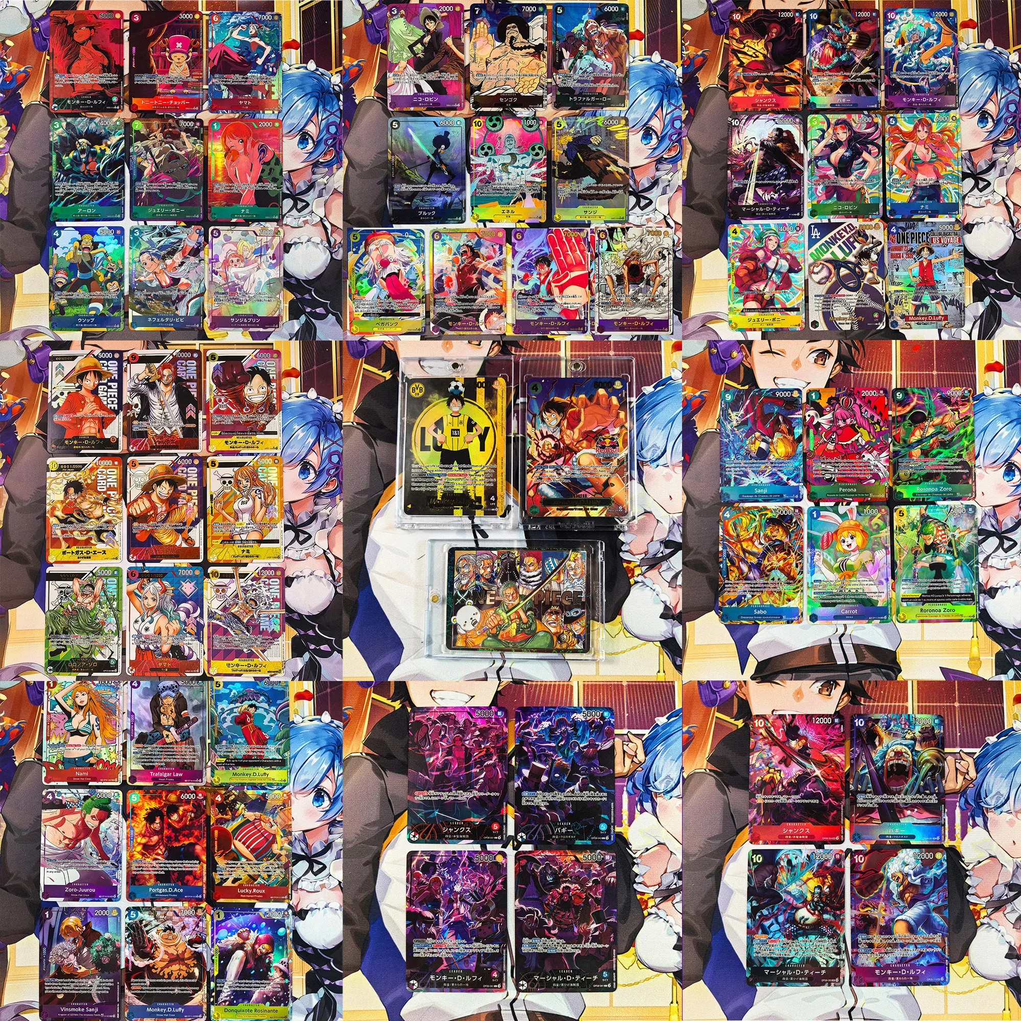 diy-セルフコントロールセット-ワンピース-opcg-ナミ-eb02-モンキー・d・ルフィ-サイン入りトレーディングカード-アニメ漫画ギフト