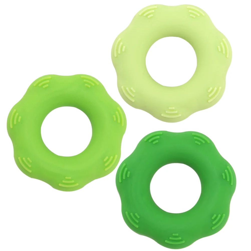 

3Pcs Hand Exercise Grip Rings Silicone Strengthener Colored Massage for Finger Muscle Training Therapy Recovery