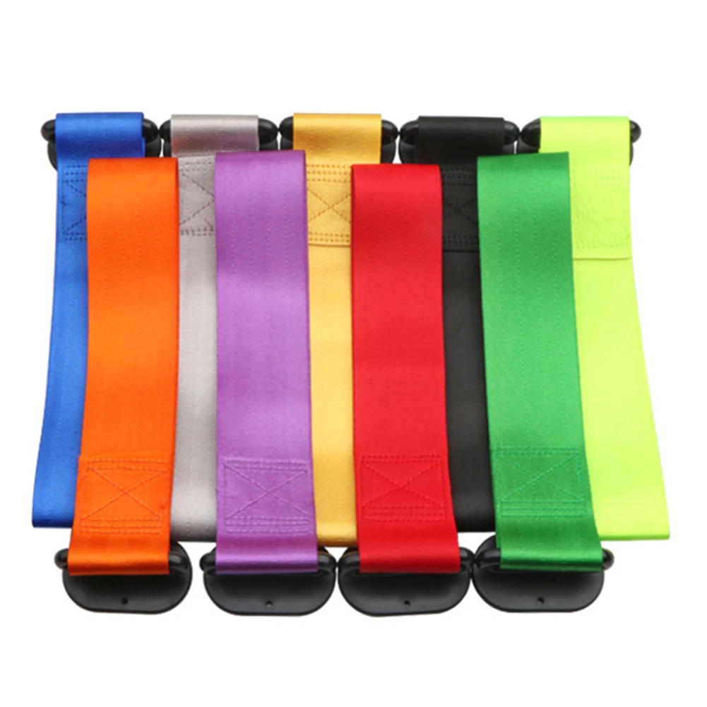 Nylon Tow Strap Car Color Pendant Tow Strap Belt Tow Rope Sticker Ribbon Car Decorations Trailer Ropes Bumper Towing Strap