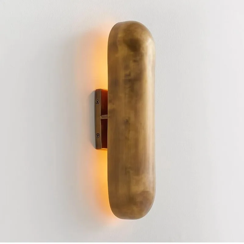 

Postmodern Creative Hardware Living Room Art Bedside Bedroom Study Designer Model Room Light Luxury TV Wall Light