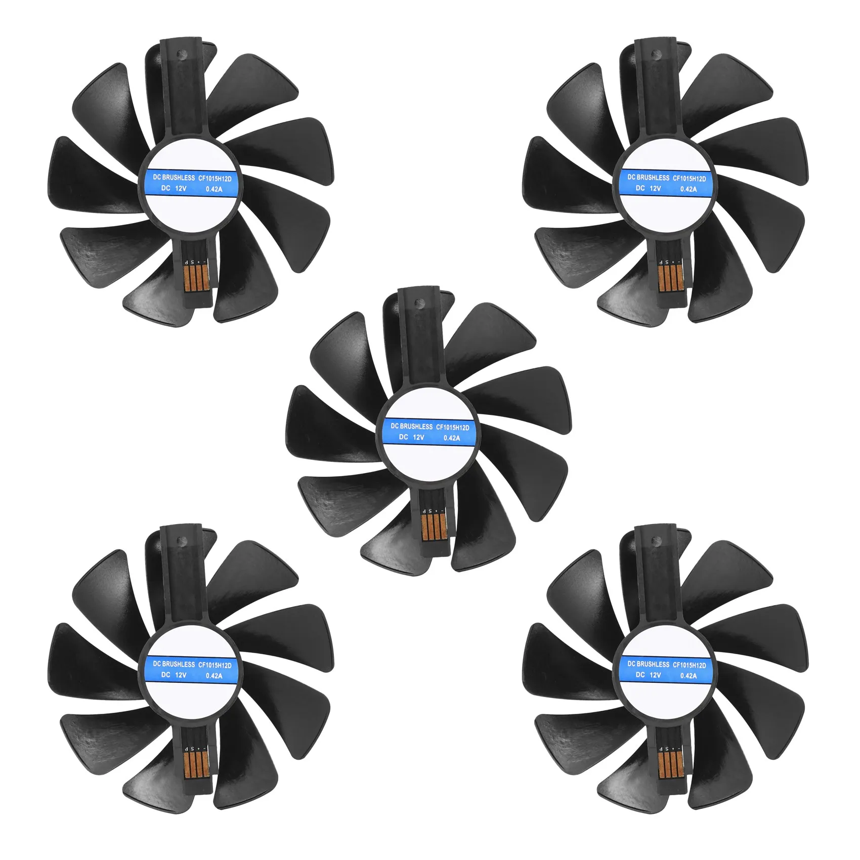 ABDE-5Pcs 95Mm CF1015H12D DC12V Video Card Cooler Cooling Fan For Sapphire NITRO RX480 8G RX 470 4G GDDR5 RX570 4G / 8G