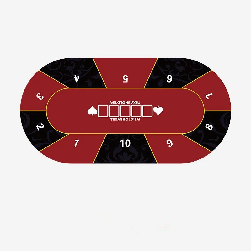 

Multiple Sizes Tablecloth Texas Hold'em Poker 10 Players Rubber Mat Table Cushion Table Cloth Chip Playing Card Table Mat