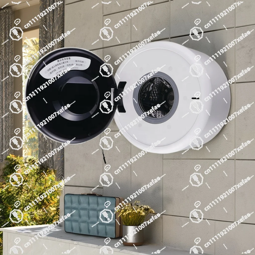 

Hanging wall-mounted 8L fully automatic mini washing machine with rotary dryer automatic water inlet and outlet