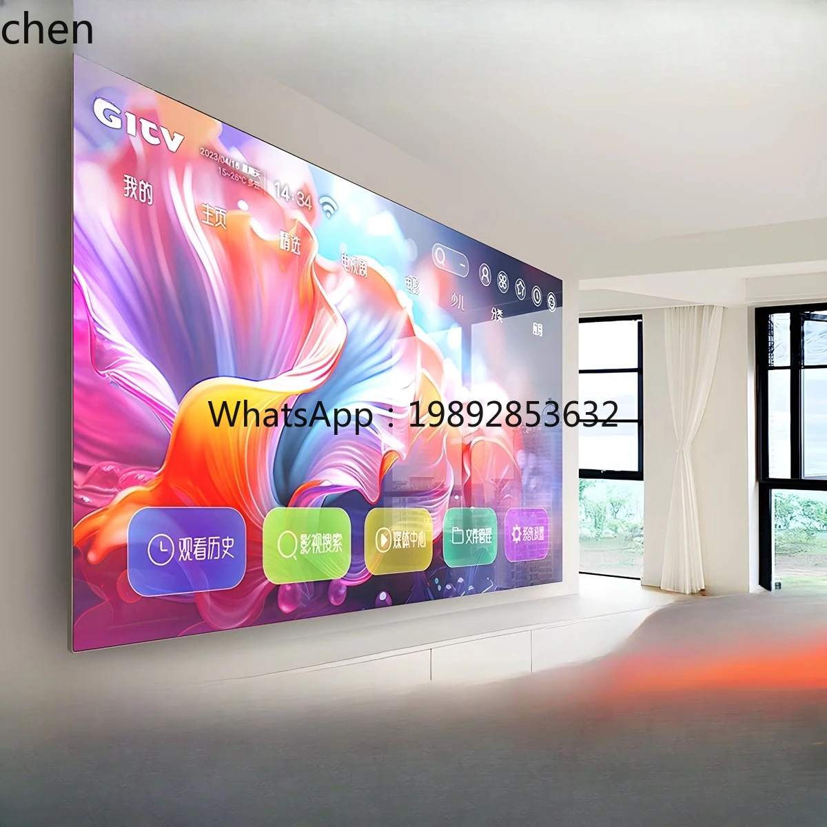 ZZ TV 8K Ultra HD Home LCD TV Full Screen Frameless Network Version