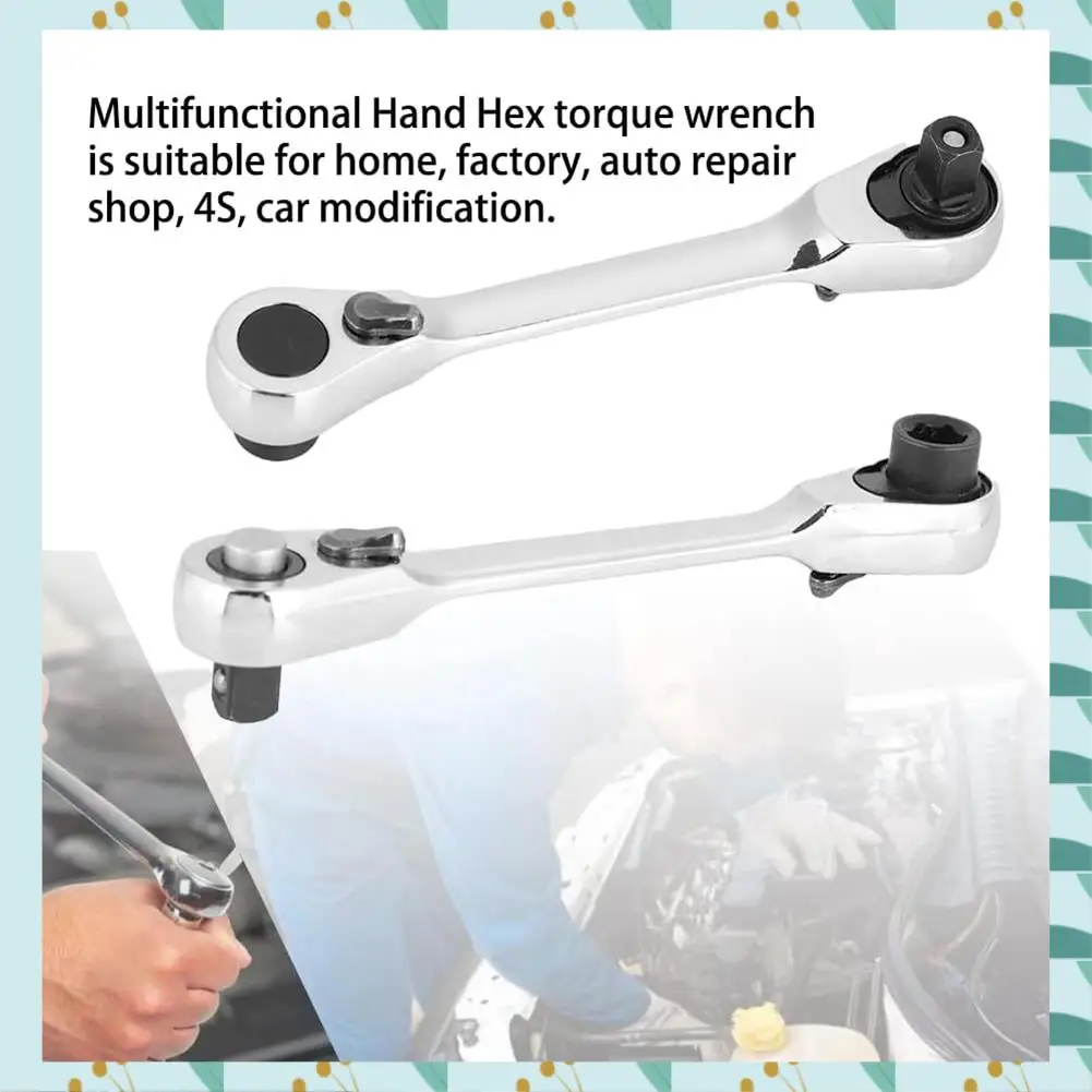 

A71P 1/4 Inch Mini Ratchet Wrench 72 Teeth Drive Ratchet Wrench Tool Wrench Hex Handle Lock Socket Quick Release Tool