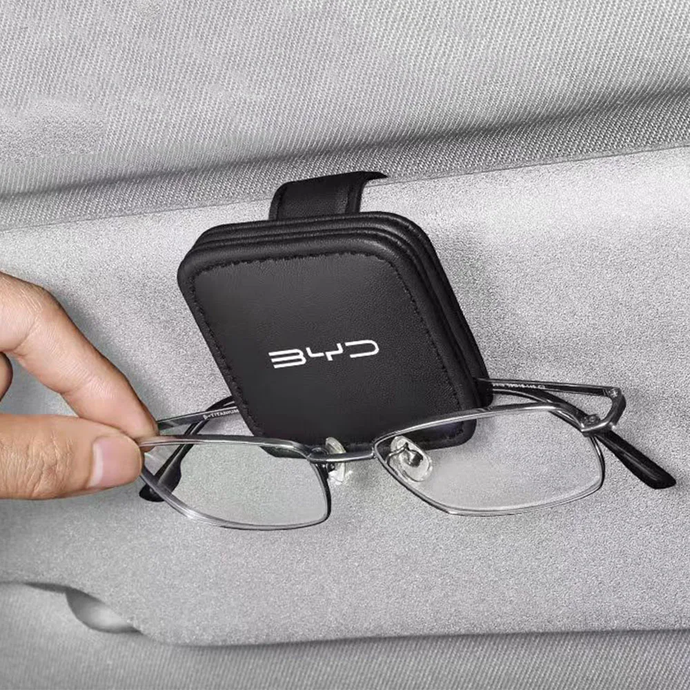 Car Eyeglass Holder Glasses Storage Clip Auto Accessories For BYD Atto 3 Act Tang F3 E6 Yuan Song Plus EV F0 Qin Han Dolphin S6