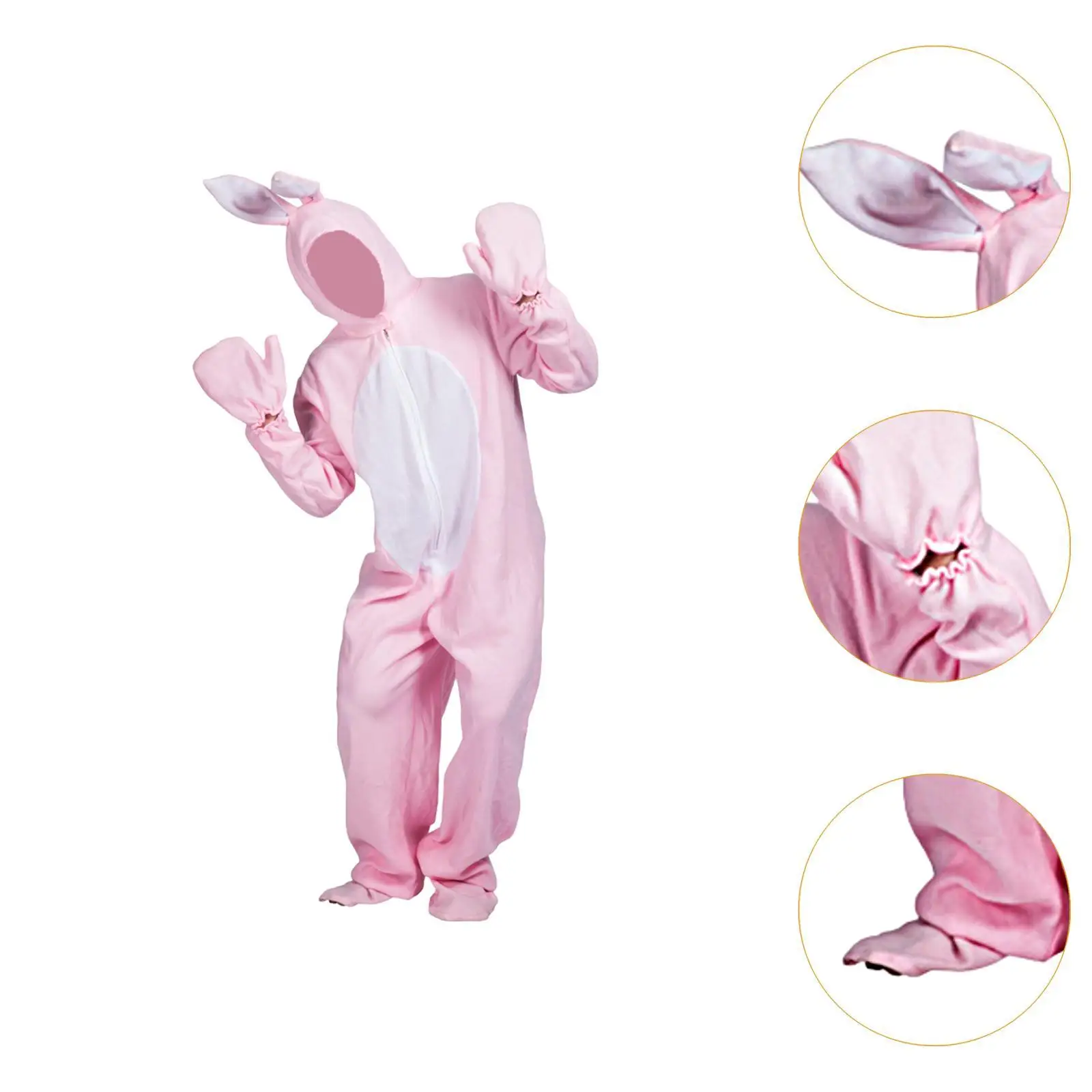 バニーシェイプコスチューム カーニバル ハロウィンパーティー用品用クリエイティブジャンプスーツ