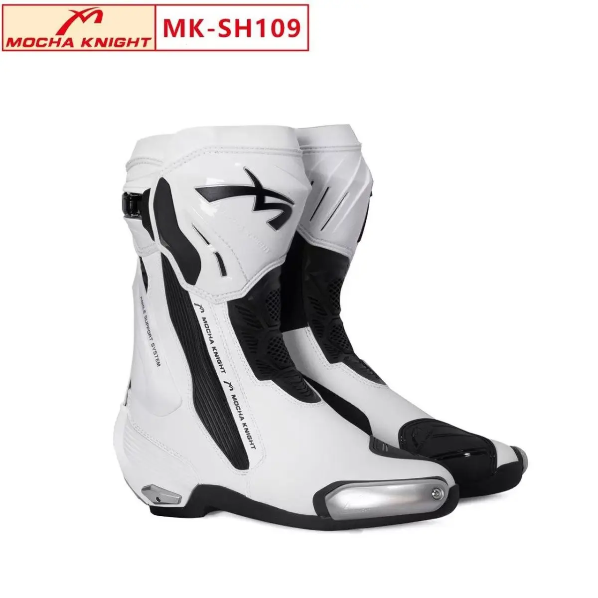 

Pengcheng Mocha Knight Track Мотоциклетные четырехсезонные защитные водонепроницаемые гоночные ботинки для езды по бездорожью botas moto