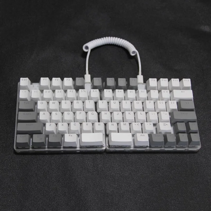 Imagem -05 - Mifuny-kit de Teclado Mecânico com Fio 78key Split tipo Conjunto Ergonômico Personalizável Hot-swap Office Gaming Acessórios de Teclado