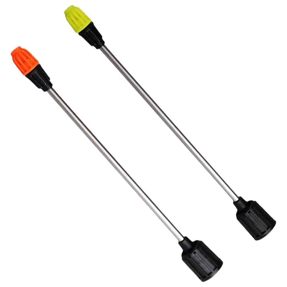 2 قطعة تمديد القطب حديقة البخاخ طويل الفولاذ المقاوم للصدأ عصا استبدال جزء سقي رذاذ قضيب عمود البخاخ الزراعي