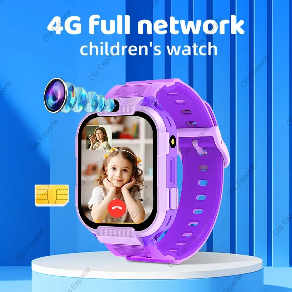 4G ساعة ذكية للأطفال 2.01 ''HD شاشة تعمل باللمس مكالمة فيديو مراقبة النوم كاميرا ساعة تنبيه Smartwatch الأطفال بنين بنات هدايا #2