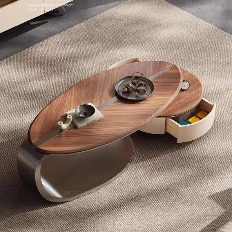 

Italian Center Side Table Modern Simple Dinner Nordic Computer Service Dinner Coffee Table Storage Meubles Living Room Furniture