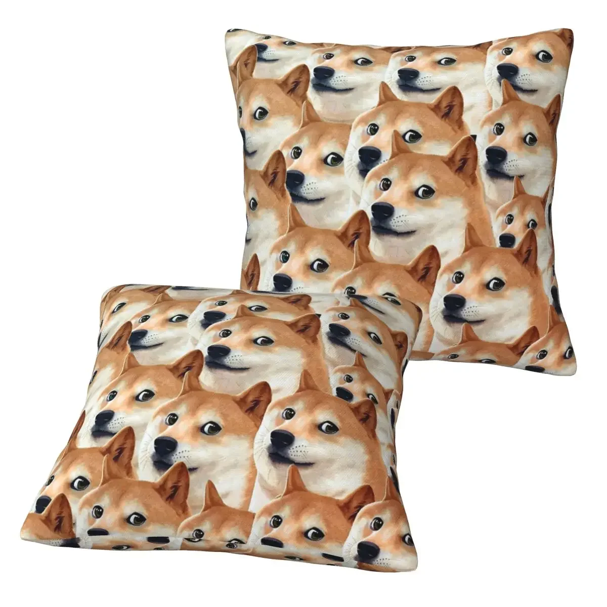 

Наволочки Doge Shiba Inu Memes, 2 шт., квадратные, декоративные, для дома и гостиной, комфортные, для декора подушек