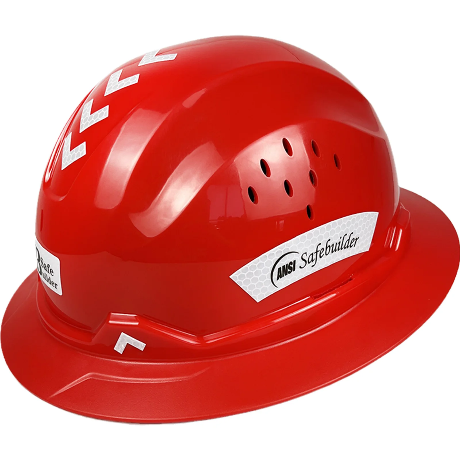 New Full Birm Hard Hat For Engineer Carbon Design Safety Helmet Reflective ANSI Z89.1 Vented Work Caps Industrial & Construction