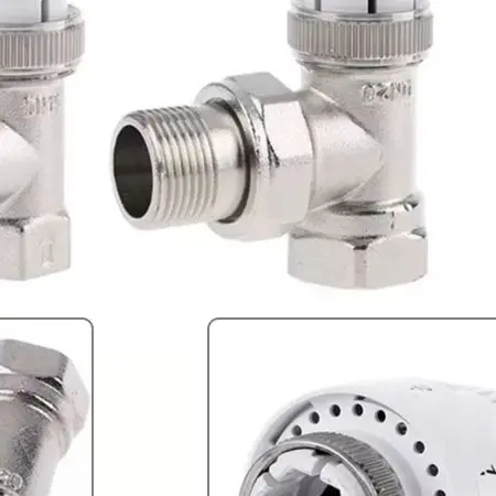 New Practical Radiator Valve For Floor Heating Multiple Settings Precise Special Valve White Silver 1 Pc  New