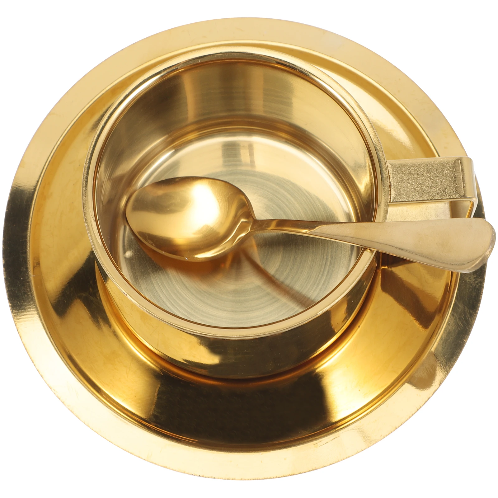 

Stainless Mug Double Layered Large Capacity Household Milk Cup Portable Breakfast Mug Metal Water Cup Decorative